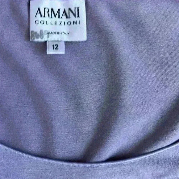Armani Collezioni light purple tank top with rolled edges size 12 - Picture 5 of 8